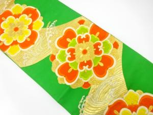 アンティーク　流水に華紋織り出し袋帯（材料）